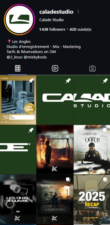 Calade Studio Instagram